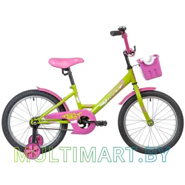 Детский велосипед Novatrack Twist New 181TWIST.GNP20 (зеленый/розовый, 2020)
